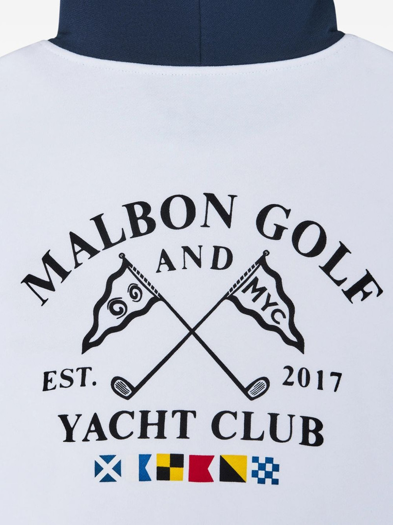 malbon logo-detail hoodie outlook