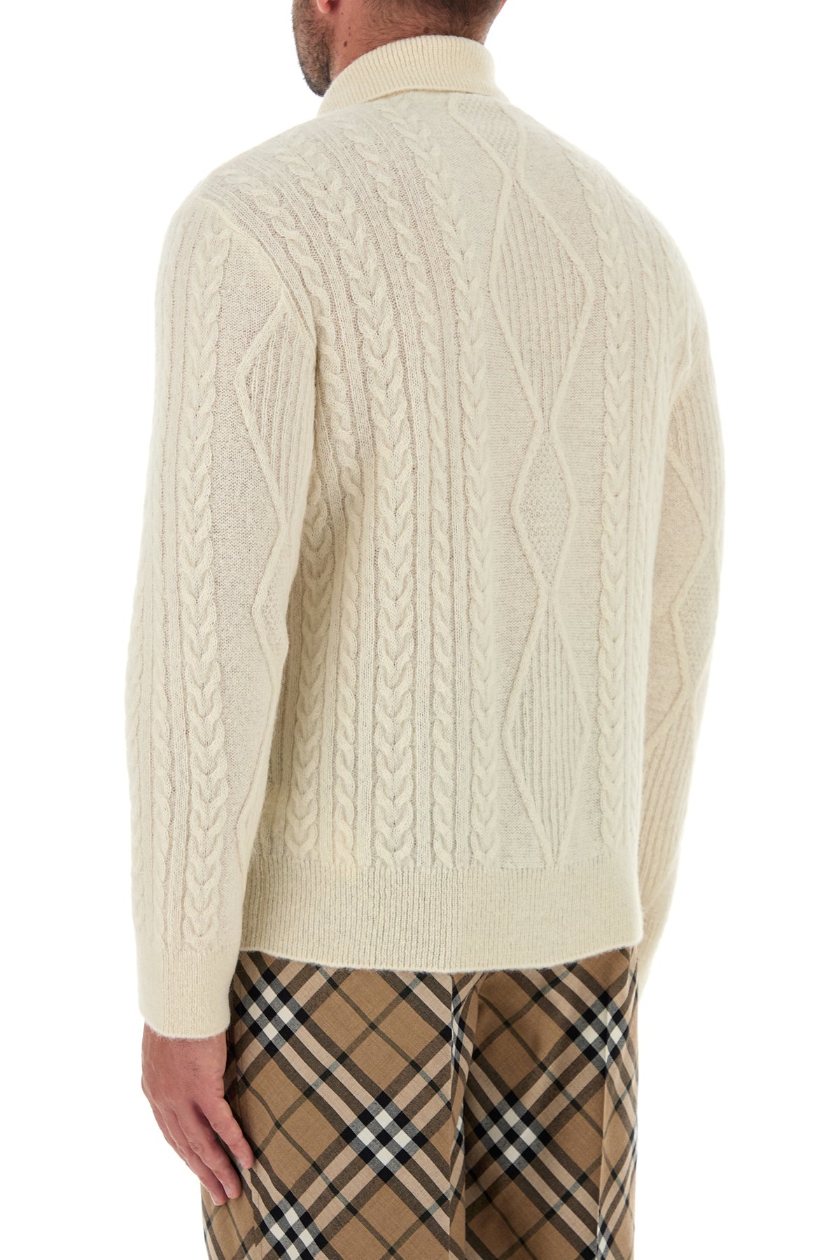 Ivory alpaca blend sweater - 4