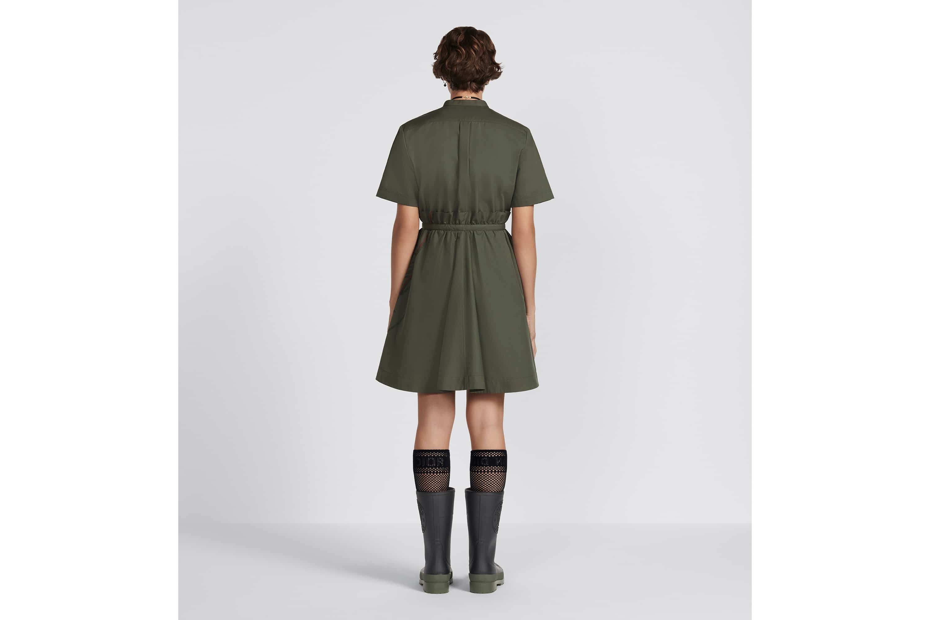 Short Open-Front Dress - 6