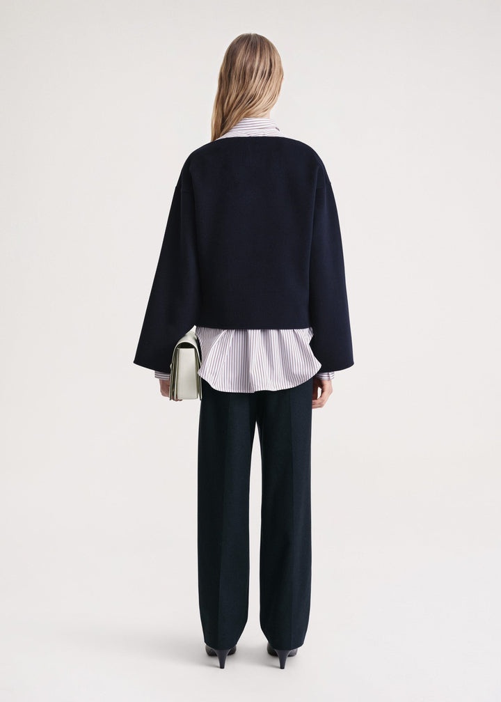 Doublé wool top navy - 4