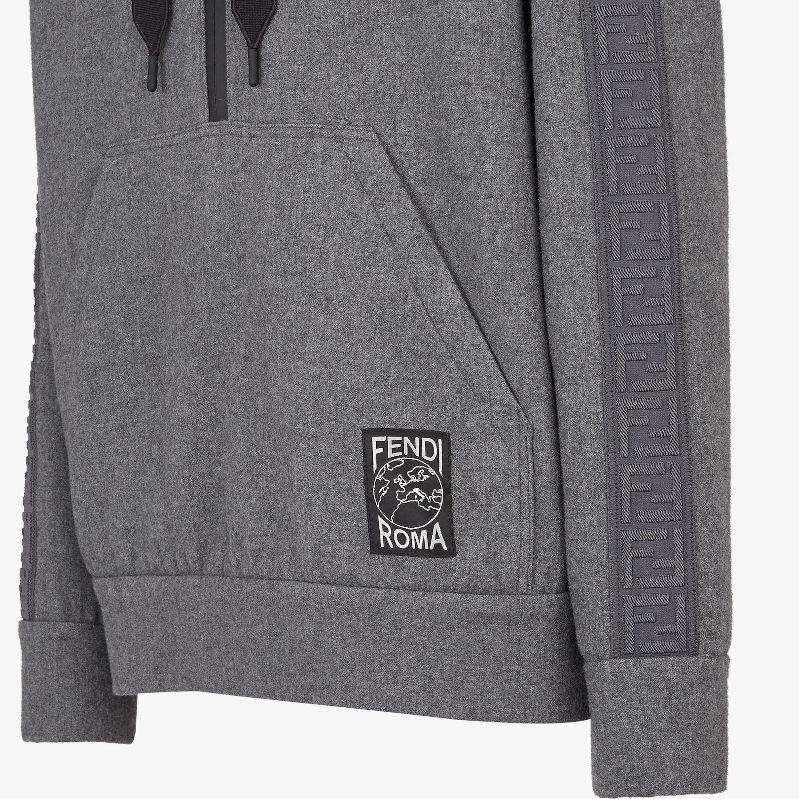 Gray jersey sweatshirt - 3
