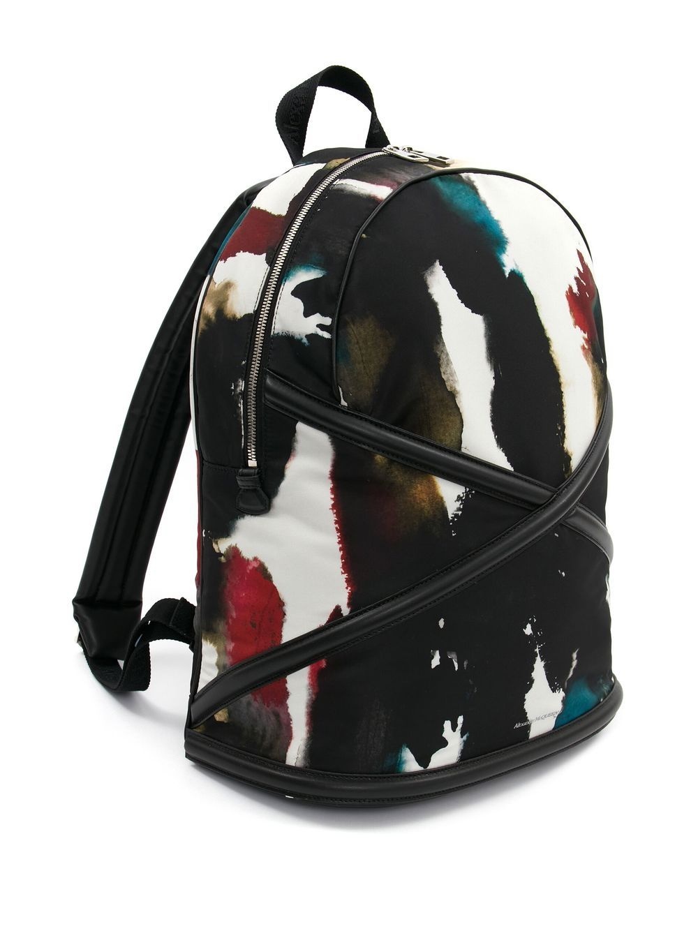 abstract-print backpack - 3