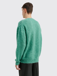 AURALEE AURALEE BRUSHED SUPER KID MOHAIR KNIT P/O JADE GREEN