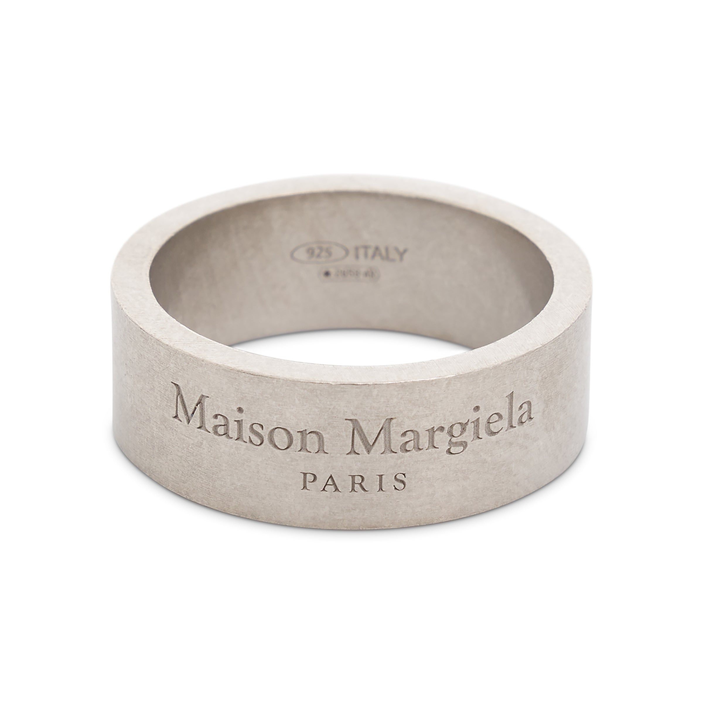 Etched Logo Ring in Silver - 1