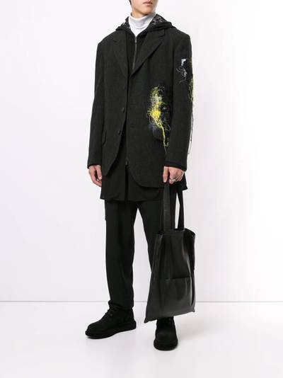 Yohji Yamamoto thread-detail blazer outlook