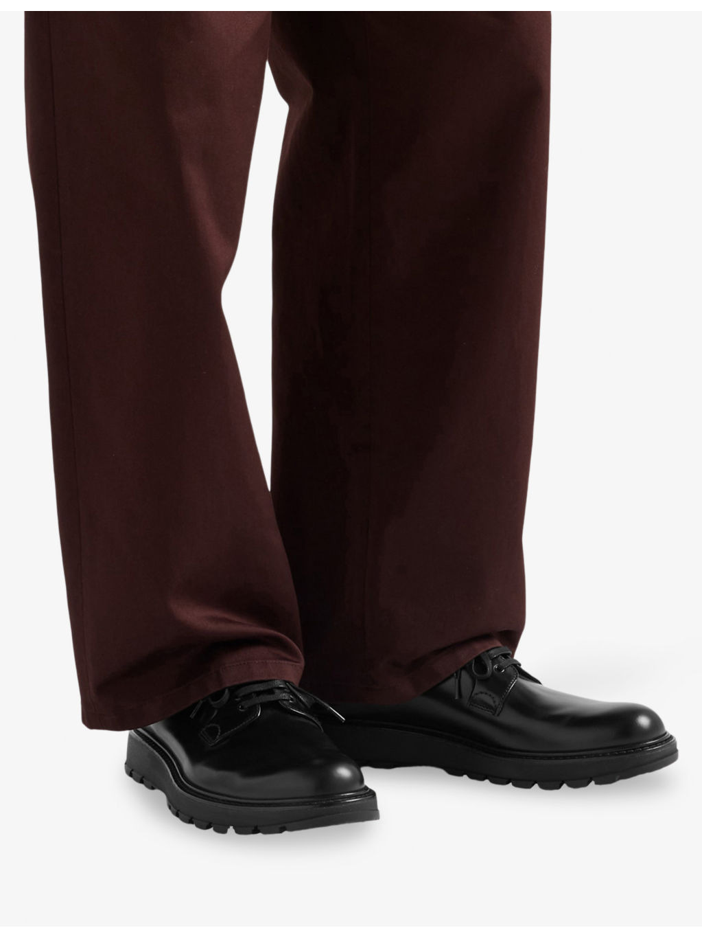 Lug-Sole Leather Derby Shoes - 2