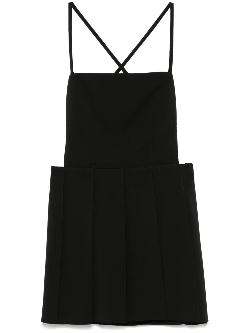 pleated mini dress - 1