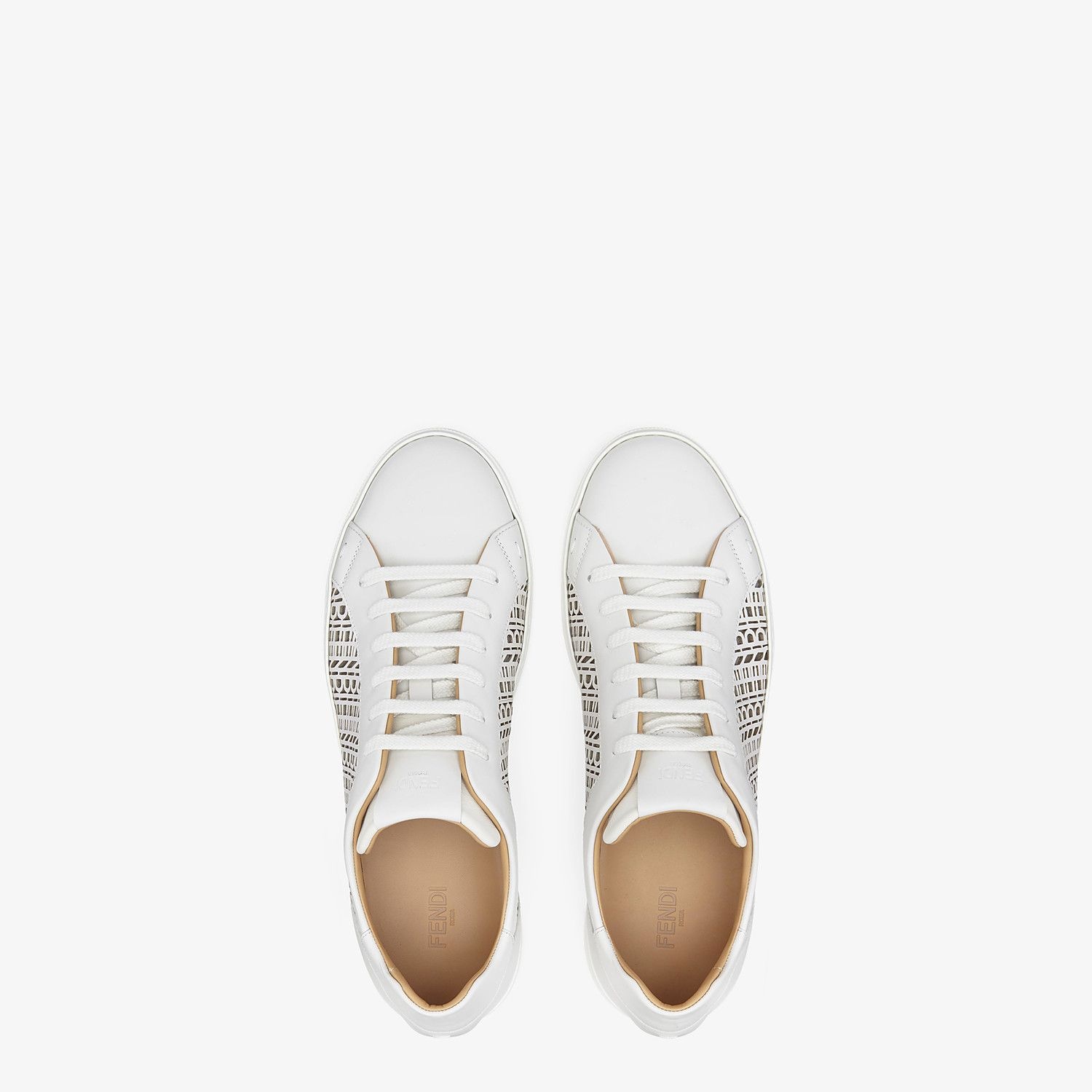 White leather low-tops - 4