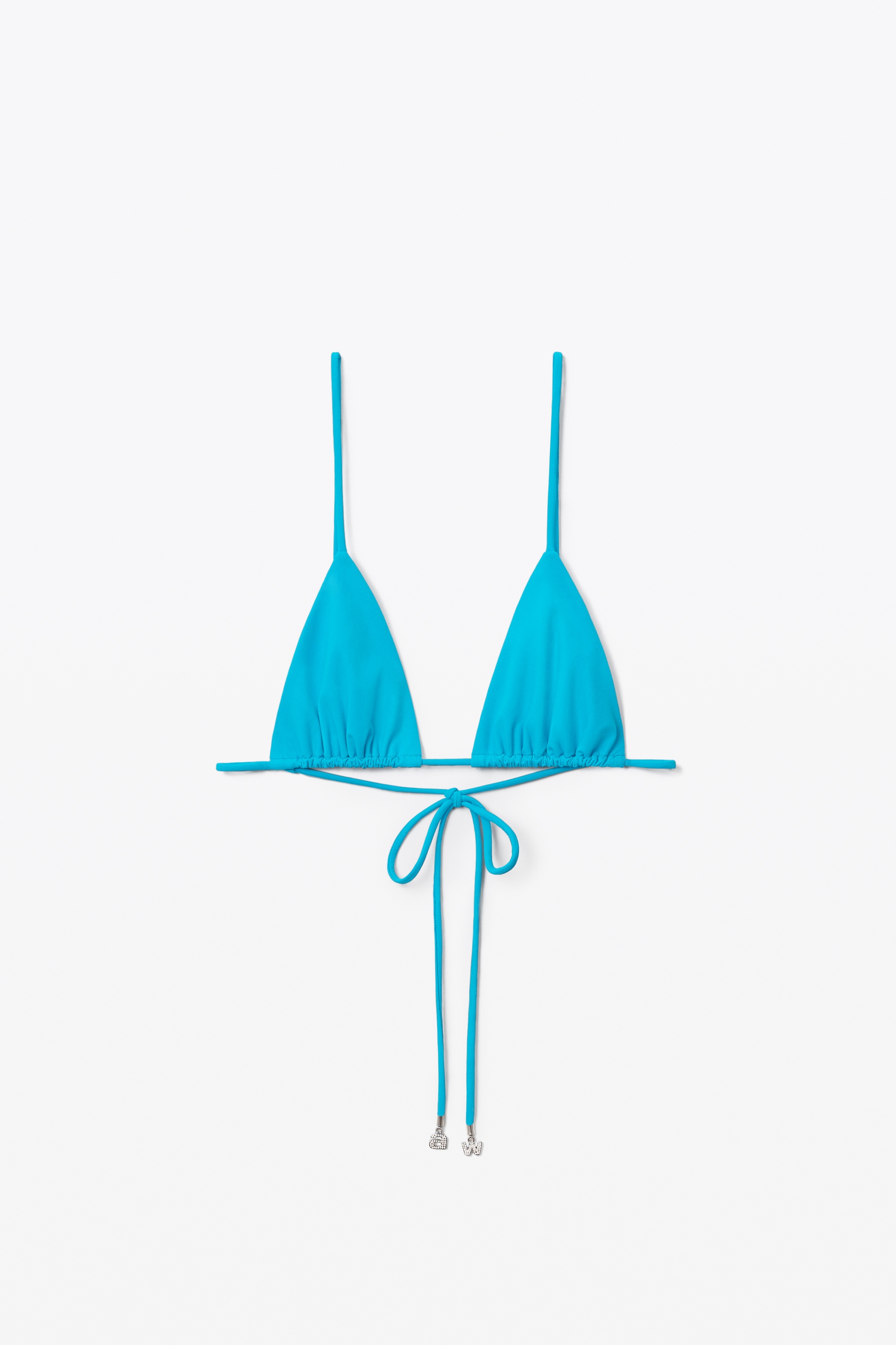 CRYSTAL CHARM BIKINI TOP IN JERSEY - 1