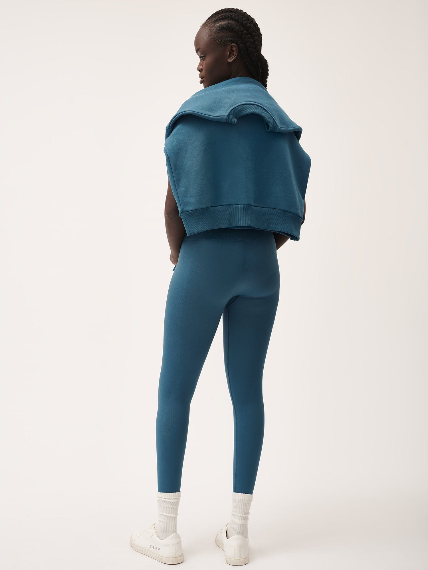 Women's Plant-Stretch Compressive Leggings - Storm Blue - 3