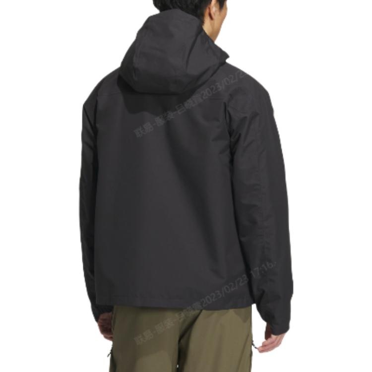 adidas Terrex Utilitas 3-In-1 Windbreaker Jacket 'Black' IC7997 - 3