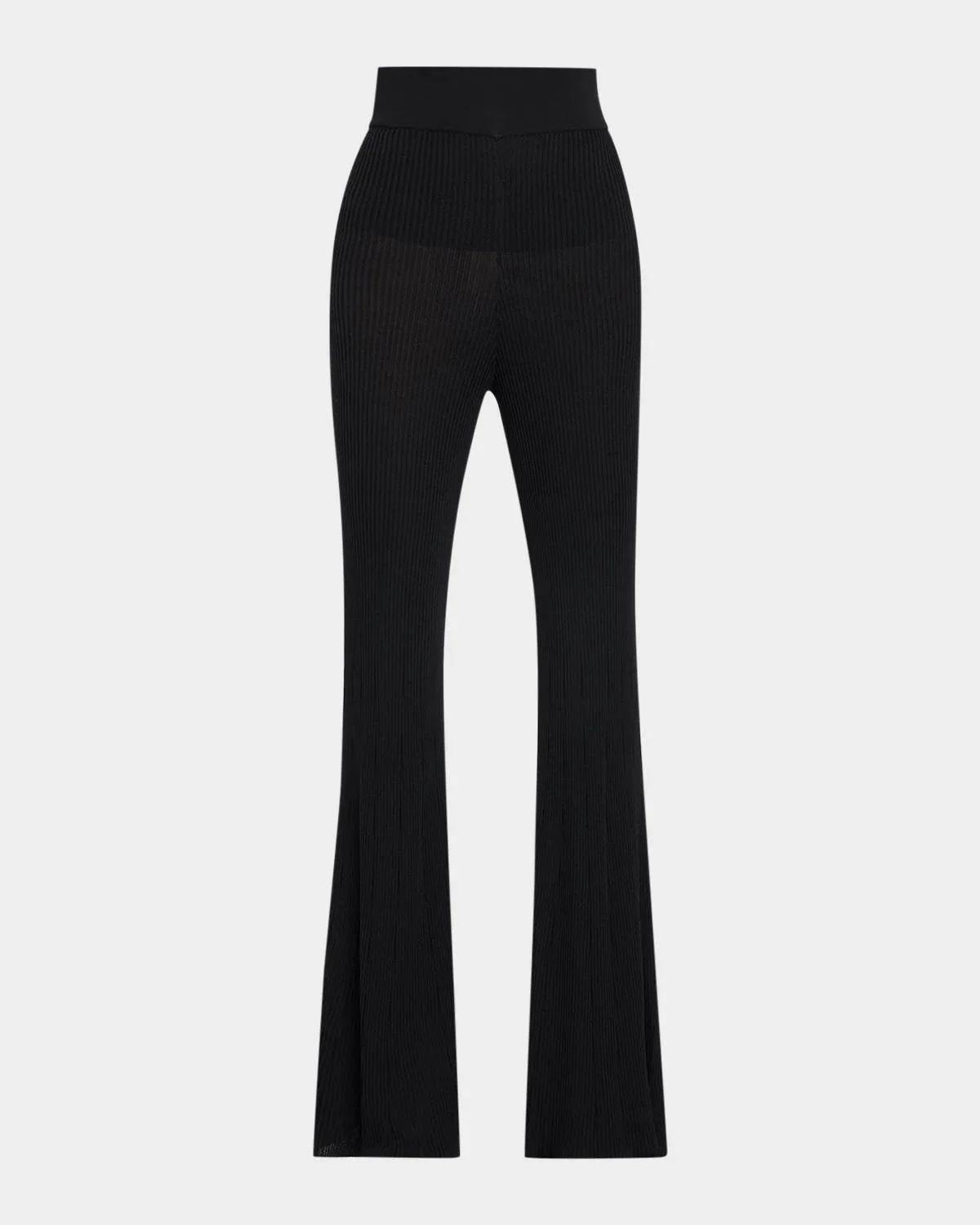 Conan Rib-Knit Flare Pants - 1