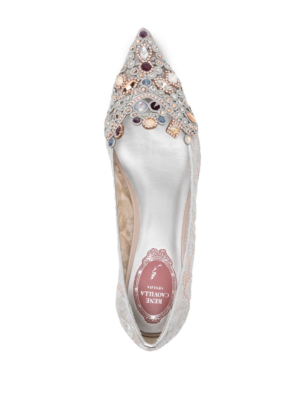 Cinderella crystal ballerina shoes - 4