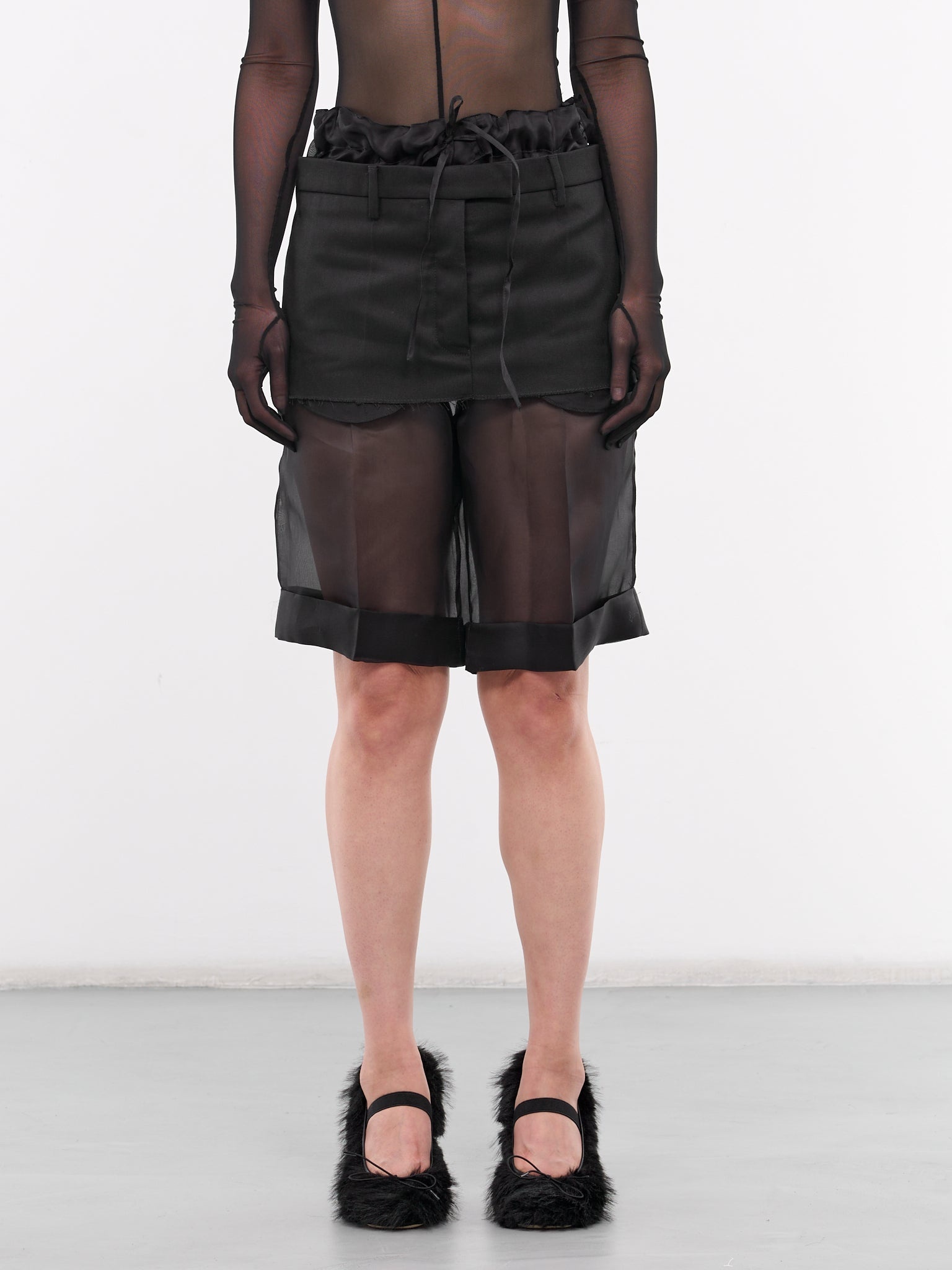 MAISON SPECIAL✨ Shirt Layered Mini Skirt Maison Margiela Layered Skirt Shorts | hlorenzo | REVERSIBLE