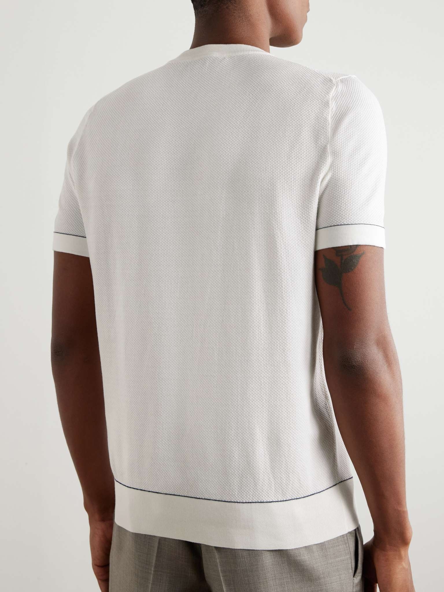Slim-Fit Sea Island Cotton-Piqué T-Shirt - 4