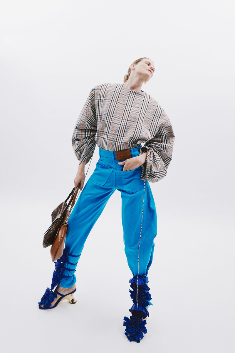 MIRROR JEANS WITH SIDE INSERTS BRIGHT BLUE 1