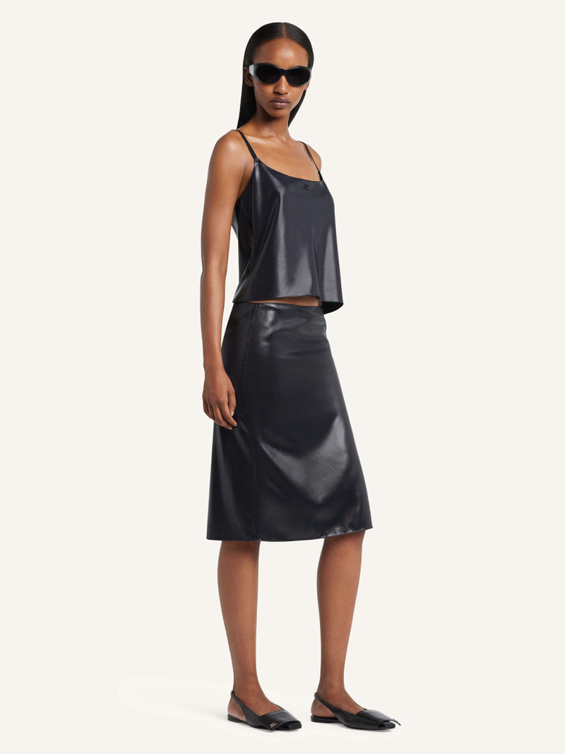 GLOSSY MIDI SKIRT 3