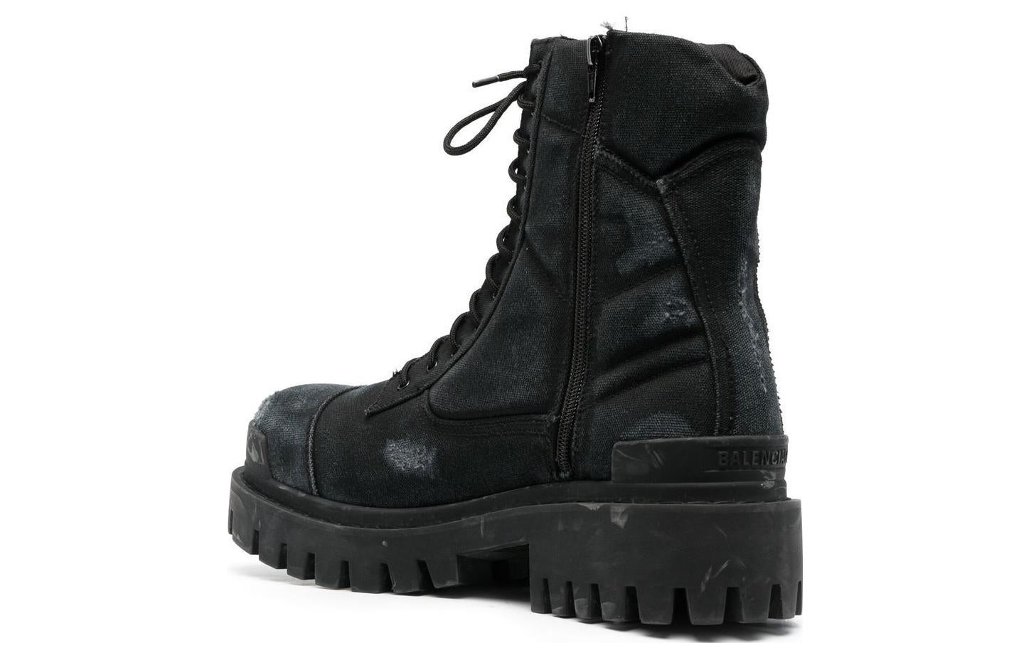 Balenciaga Combat Strike Boots 'Washed Black Cotton' 694042W2H111000 - 4