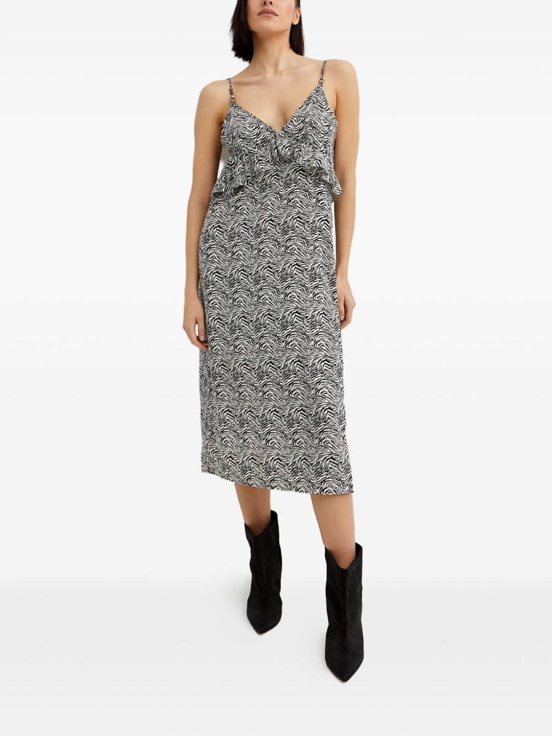 Interference ruffled-detail midi dress 4