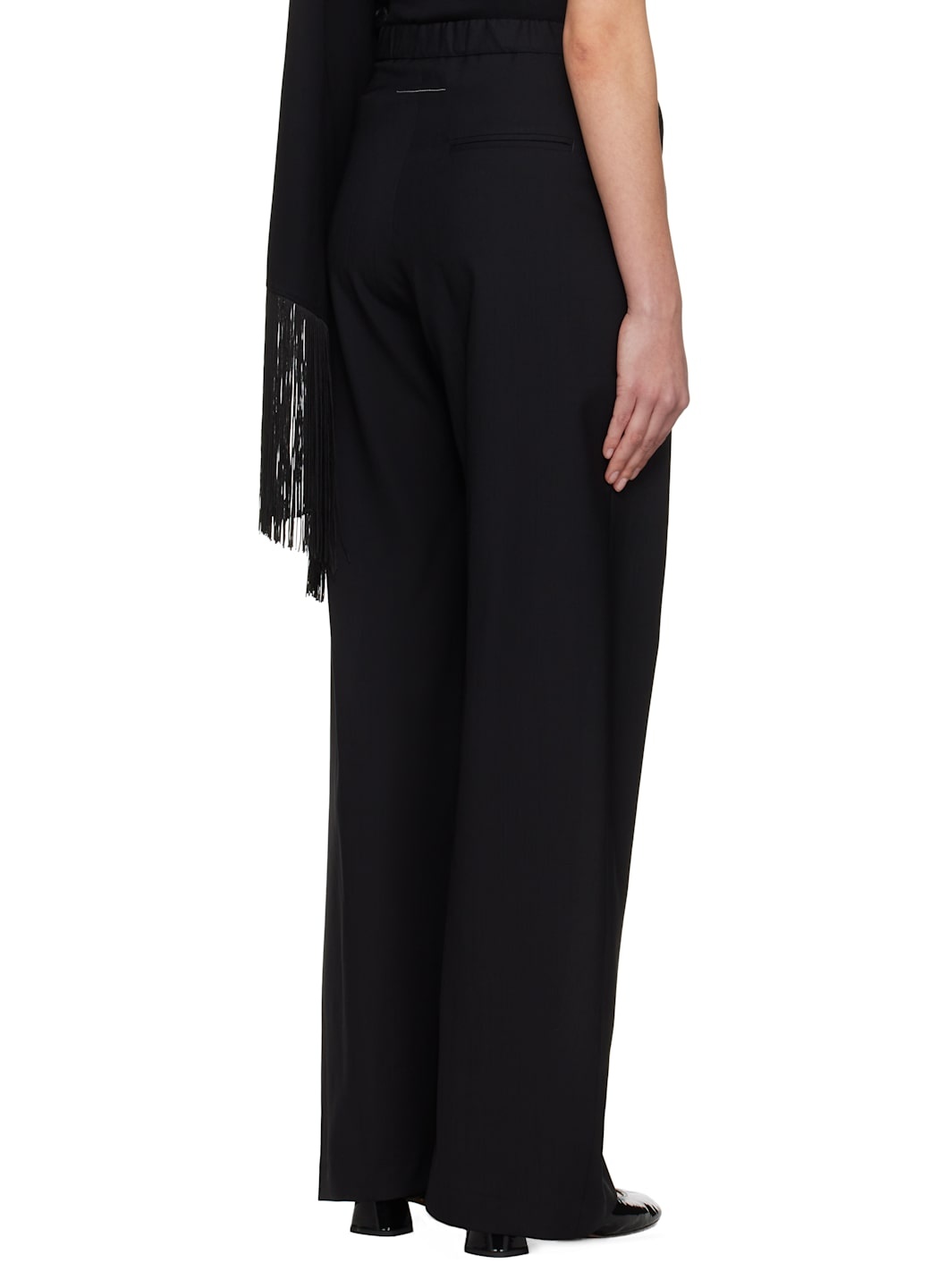 Black Tailoring Wool Trousers - 3