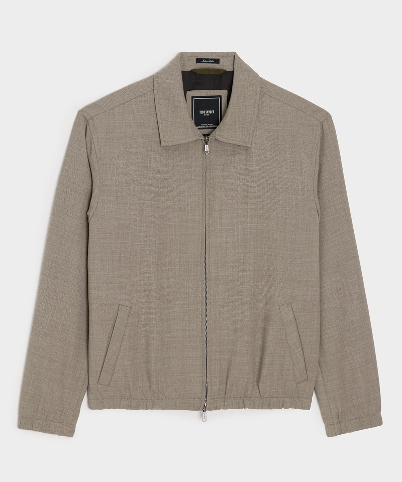Lightweight Italian Wool Bomber Jacket 1