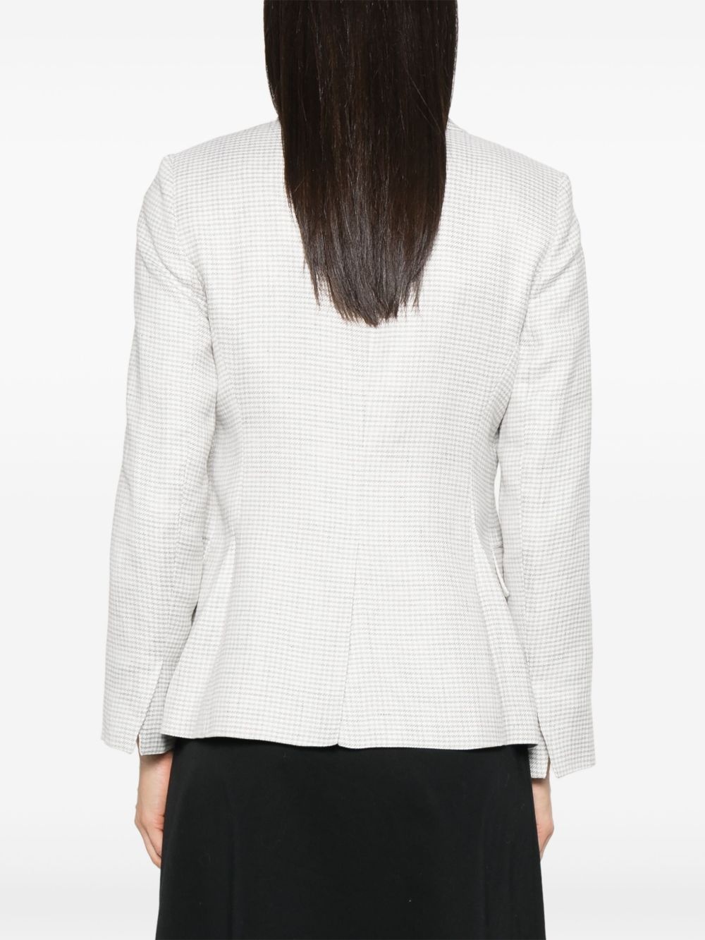 houndstooth-pattern blazer - 4