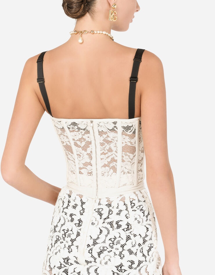 Laminated lace bustier - 5