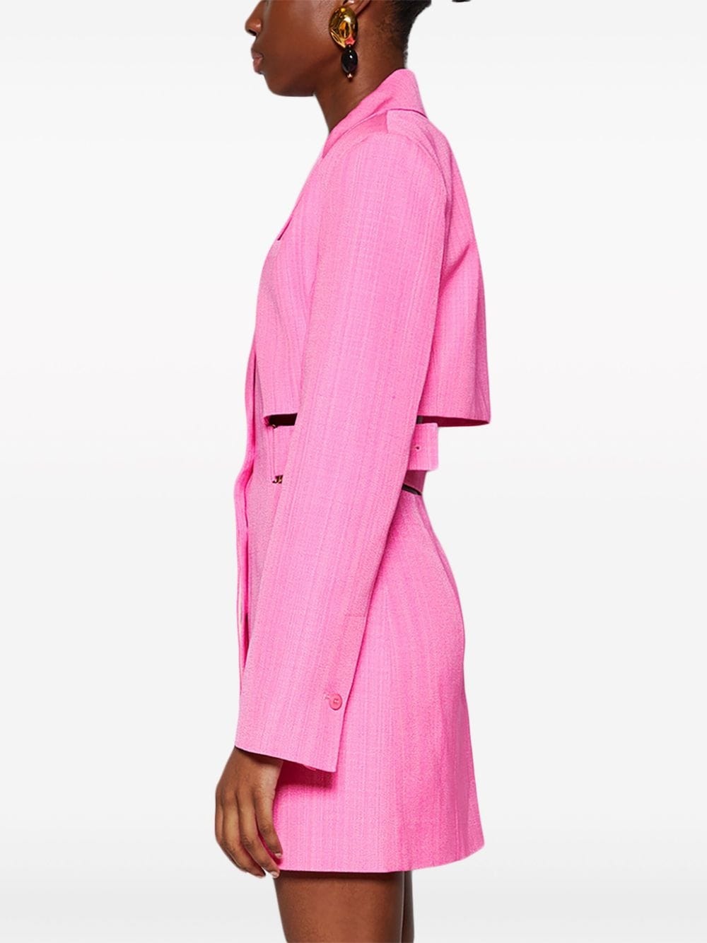 La Robe Bari cut-out blazer dress - 4