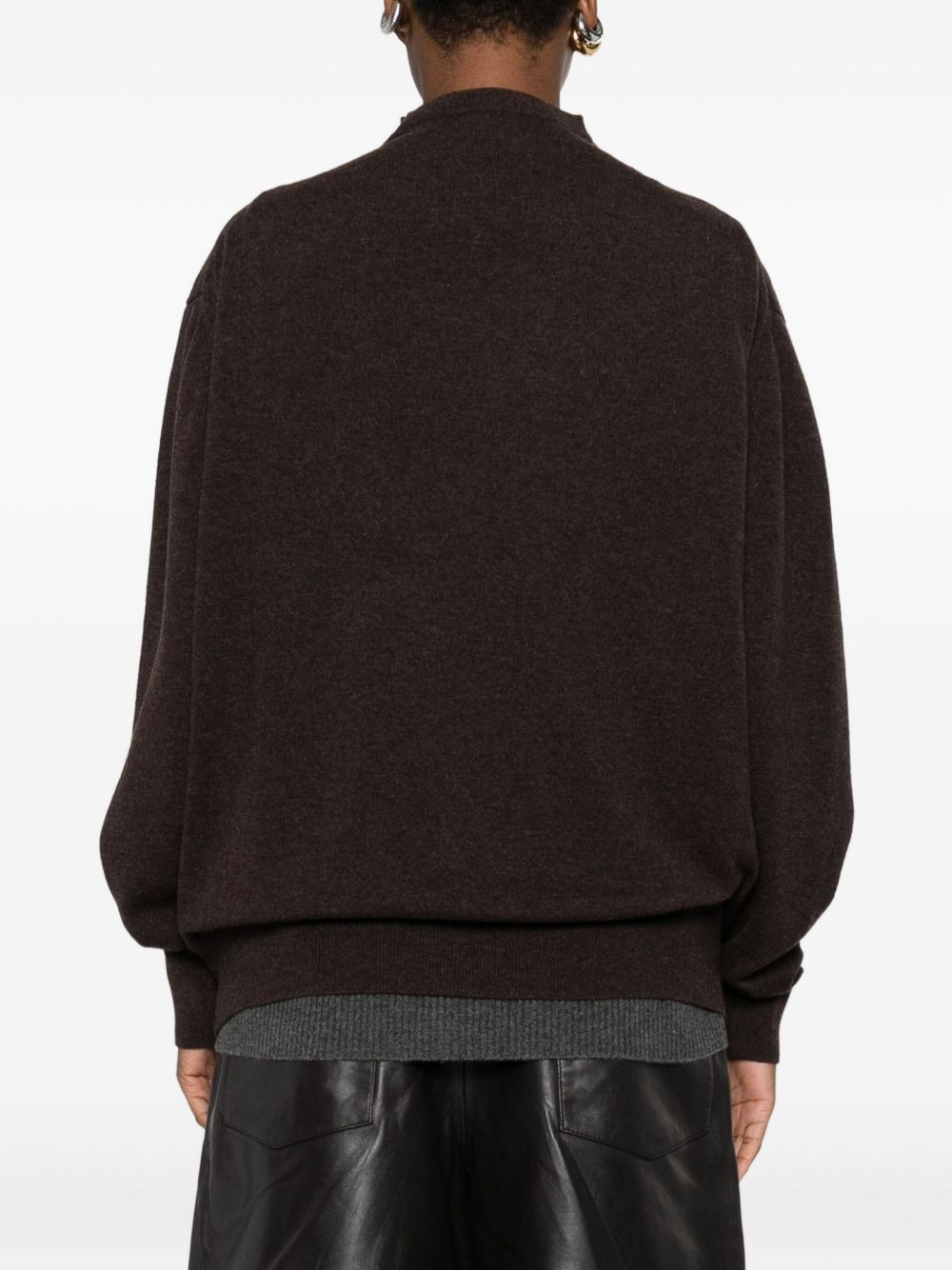 V-neck cashmere sweater - 4