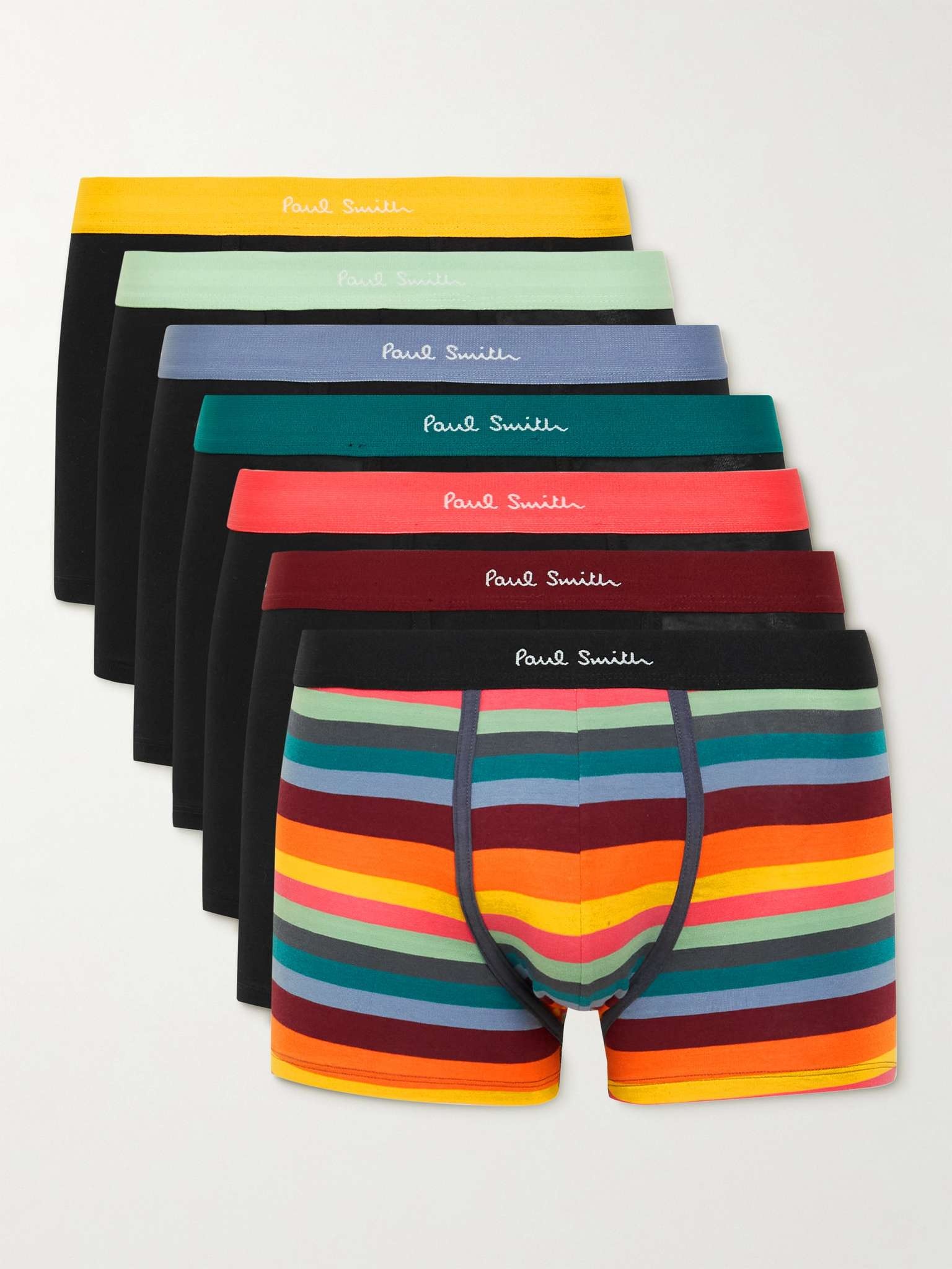 Seven-Pack Stretch-Cotton Boxer Briefs - 1