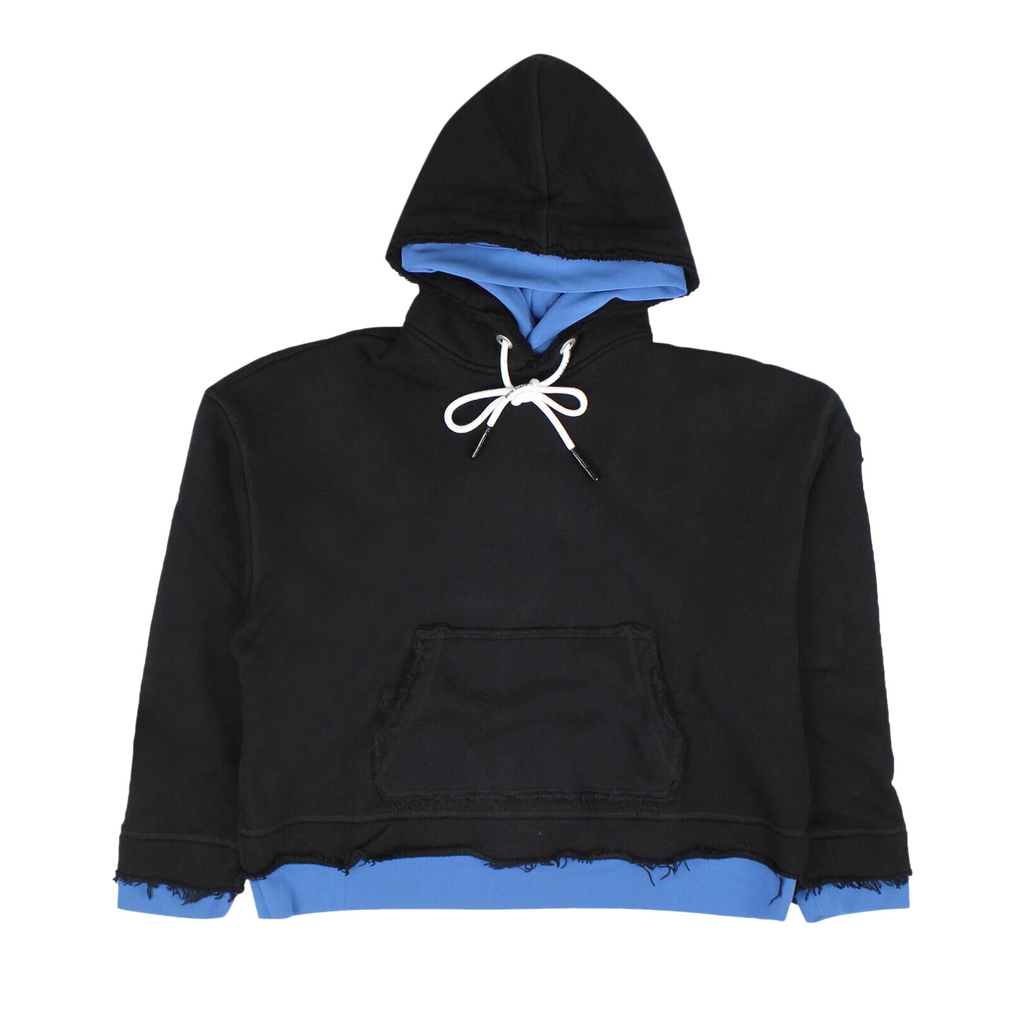 Palm Angels Double Layer Hoodie 'Black' - 1