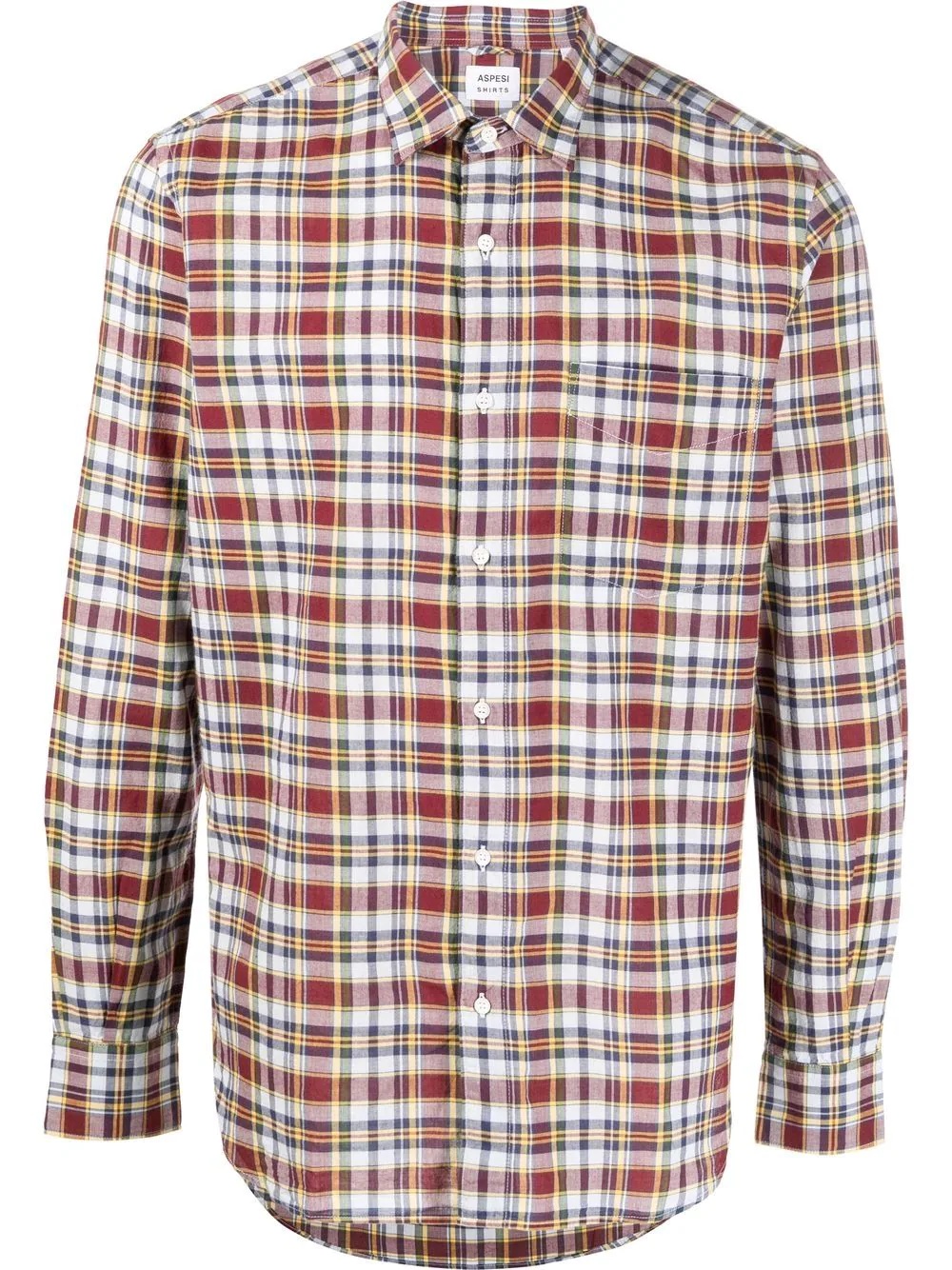 checked long-sleeve shirt - 1