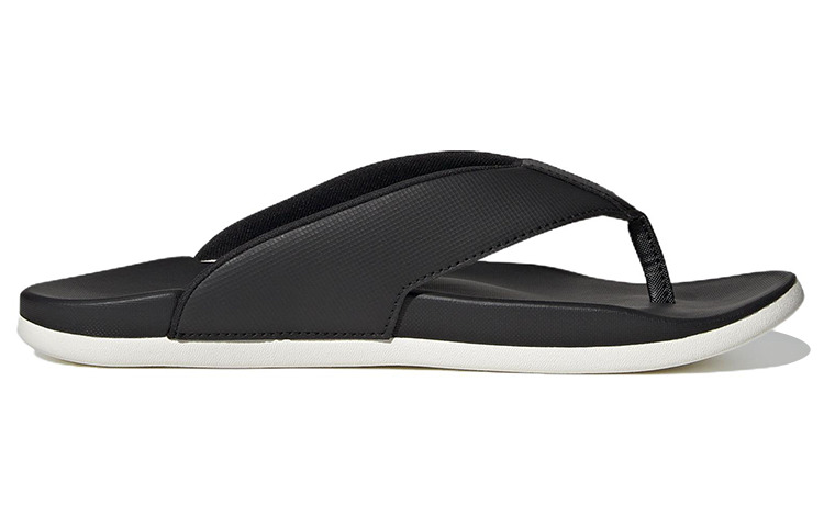 (WMNS) adidas Adilette Comfort Flip Flop 'Black White' HQ4458 - 3