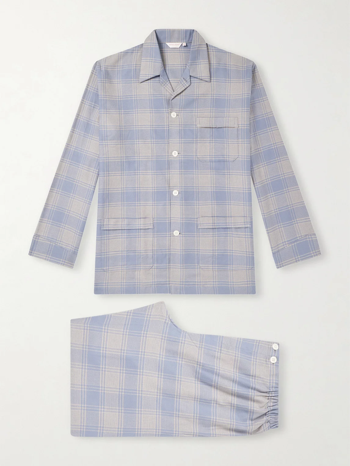 Kelburn 52 Checked Cotton Pyjama Set - 1