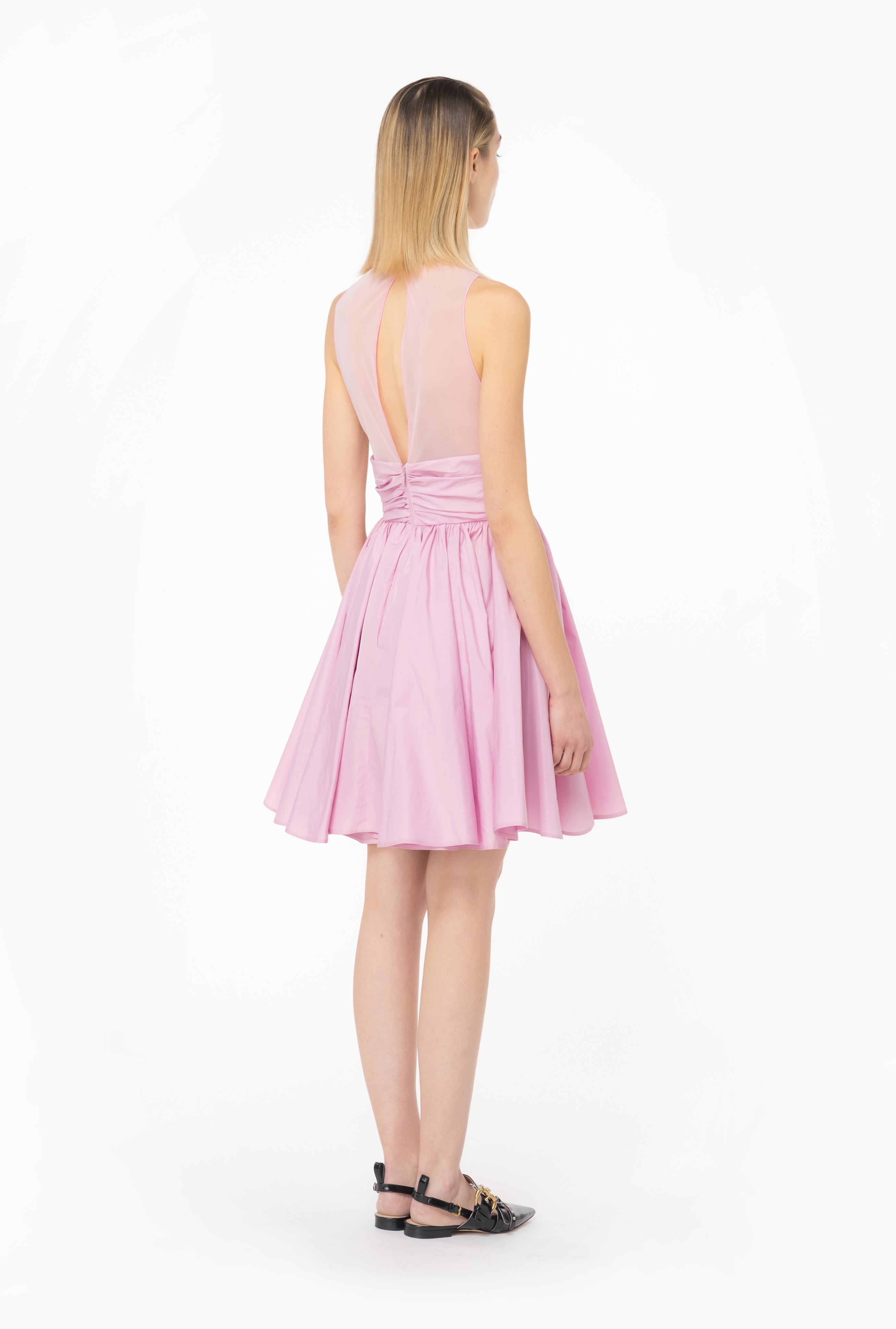 MINI TAFFETA DRESS - 5