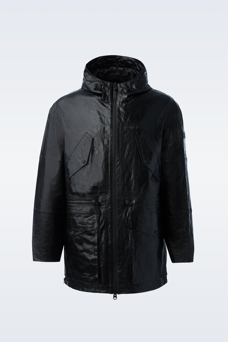 EMMET (R) Leather jacket with patch pockets 1