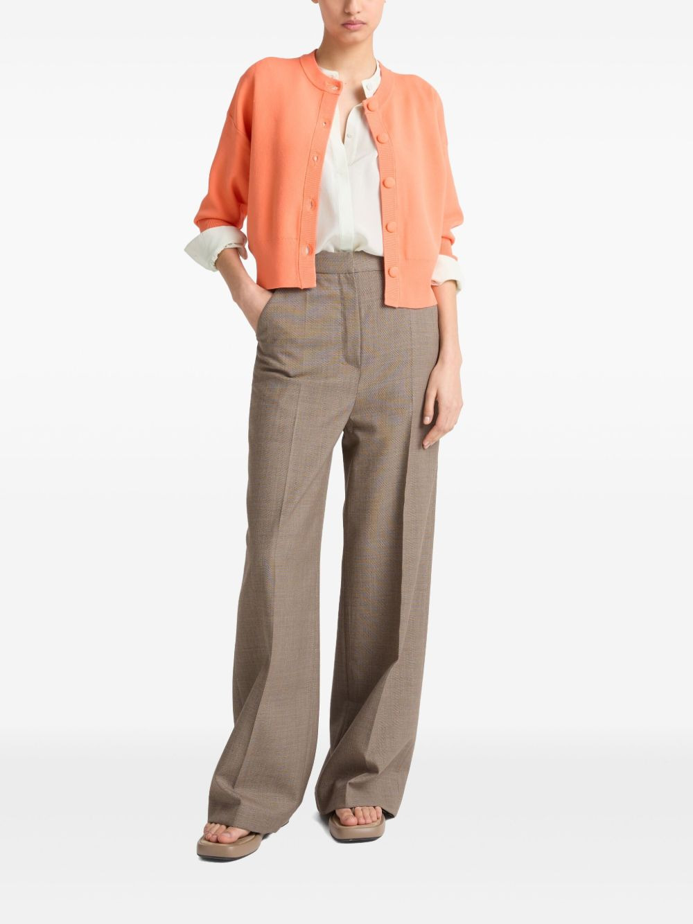 cropped cardigan - 2