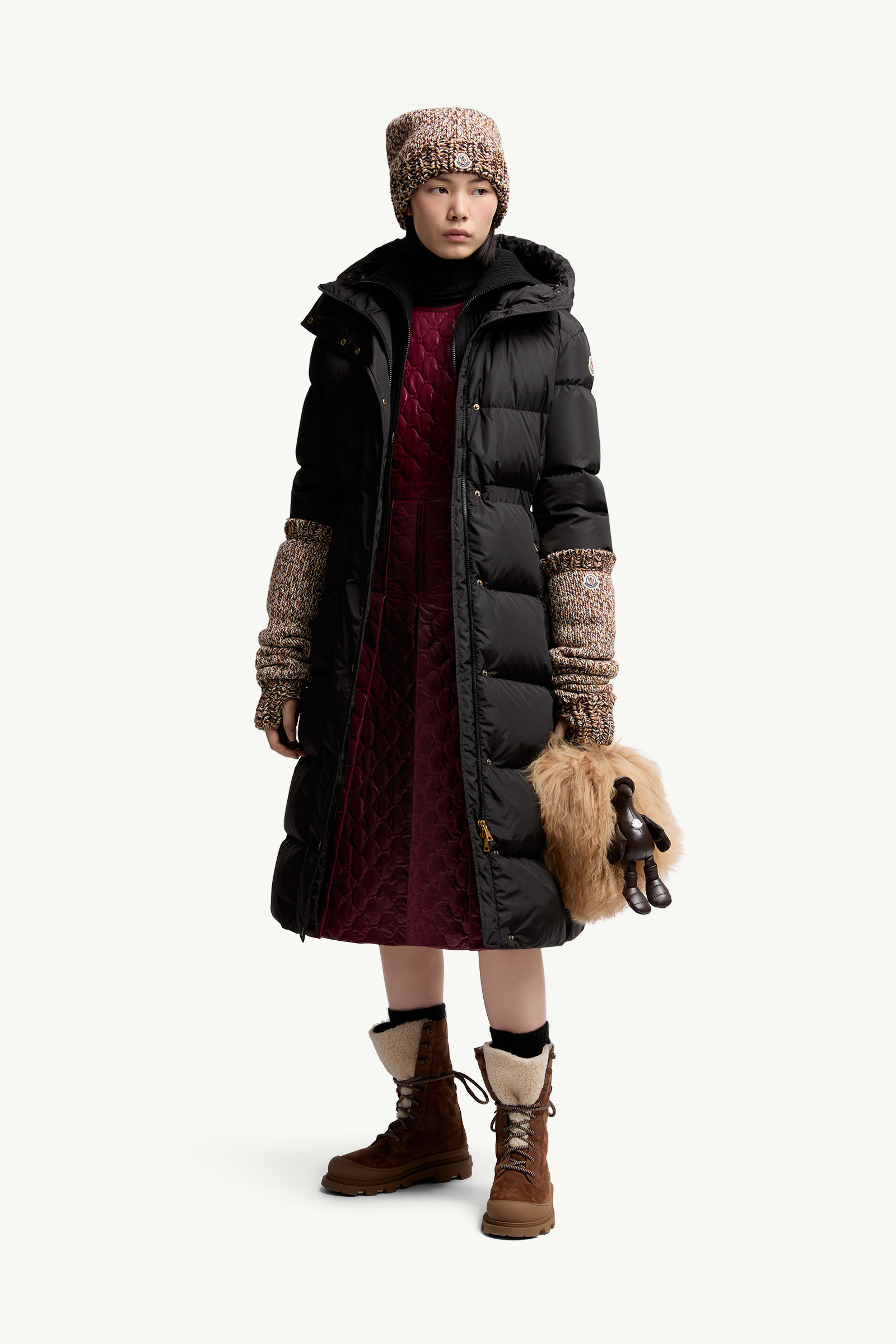 Chamer Wool-Trimmed Hooded Long Down Jacket - 2