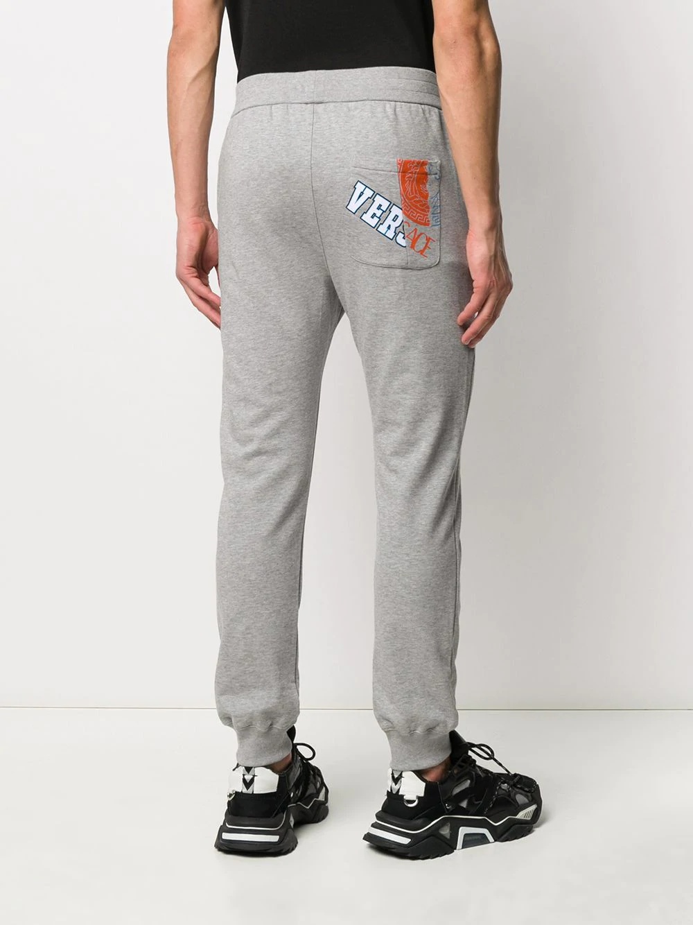 logo print track pants - 4