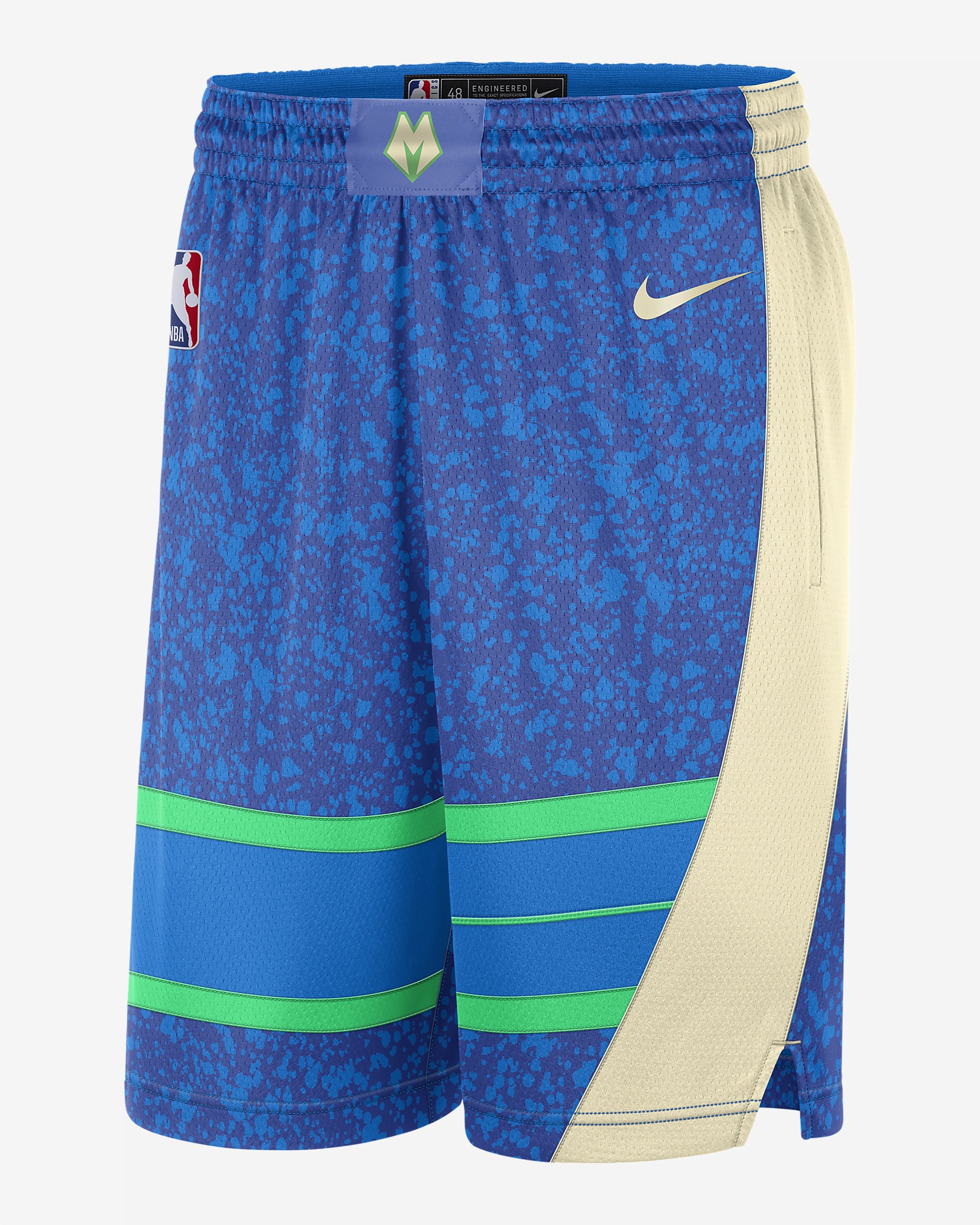 Milwaukee Bucks City Edition 2023/24 Nike Men's Dri-FIT NBA Swingman Shorts - 1