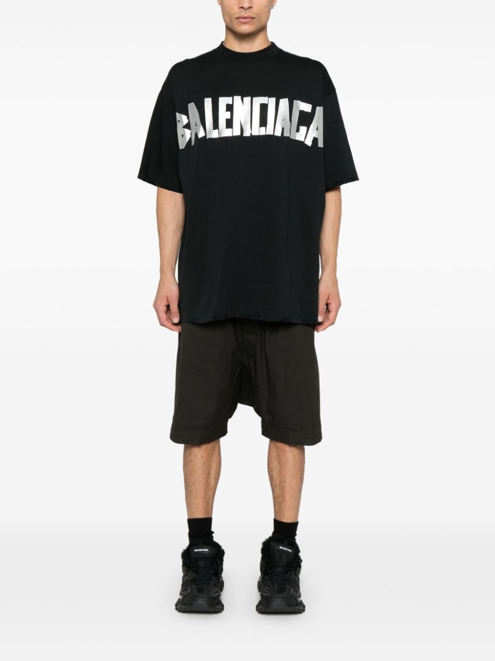 logo-tape T-shirt - 2