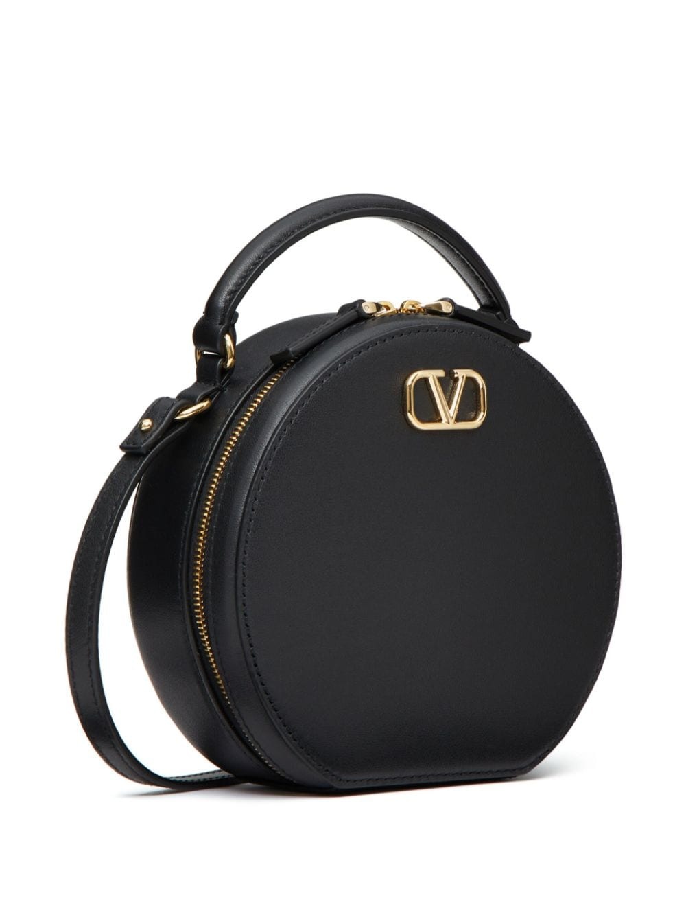 VLogo Signature leather mini bag - 3