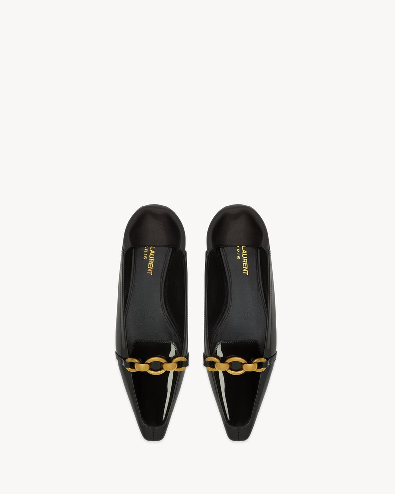 SAINT LAURENT LE MAILLON SLIPPERS IN PATENT LEATHER outlook