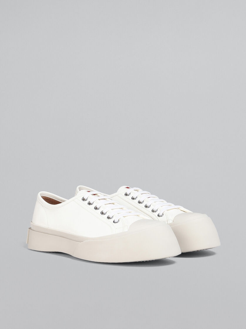 WHITE LEATHER PABLO SNEAKER - 2