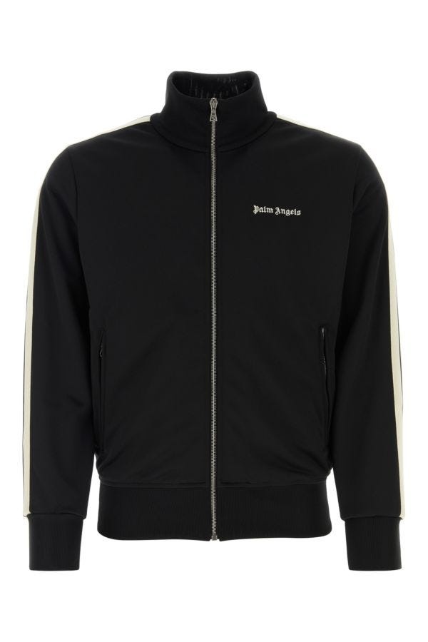 Black polyester sweatshirt - 1