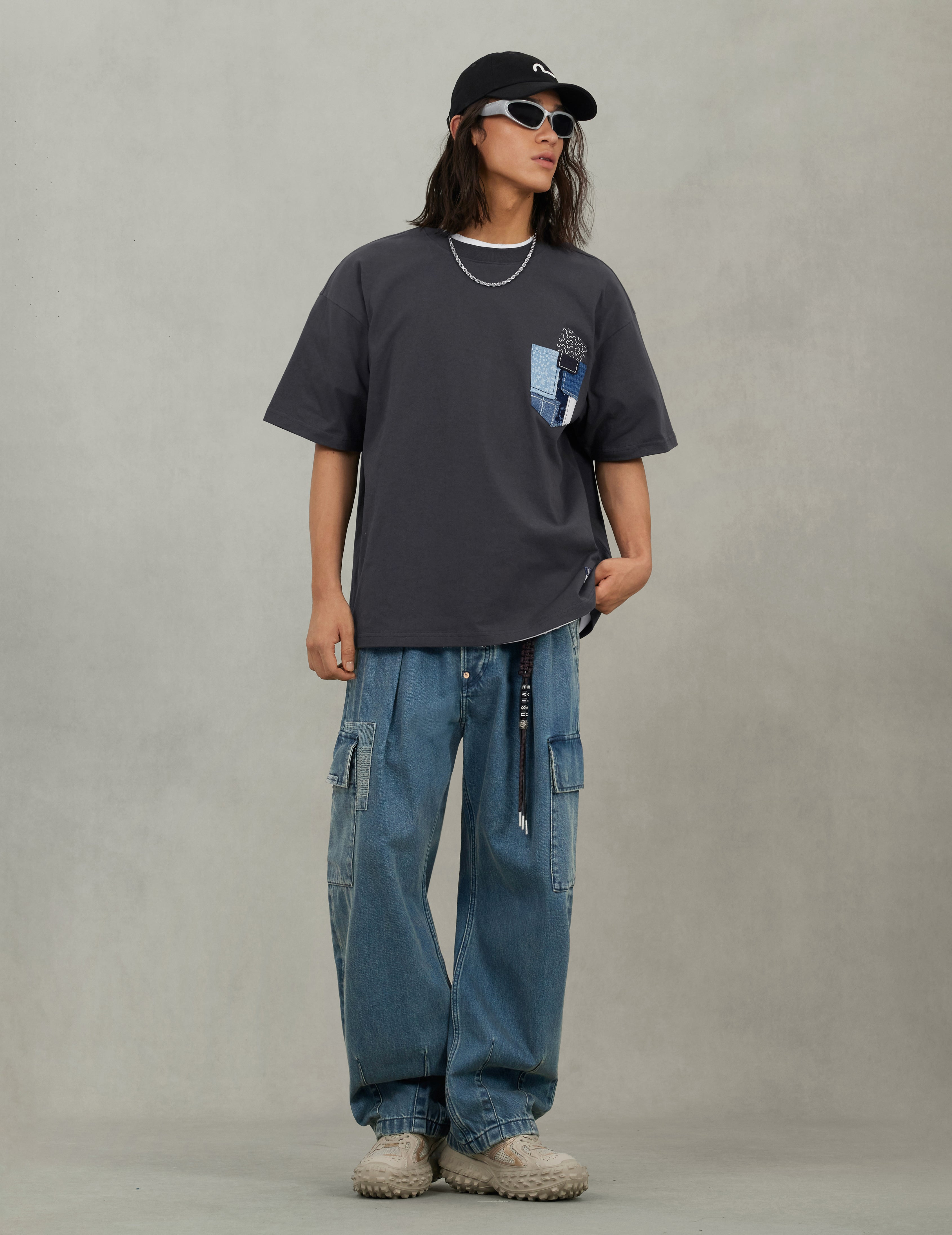 Sashiko Daicock Relax Fit T-Shirt - 5