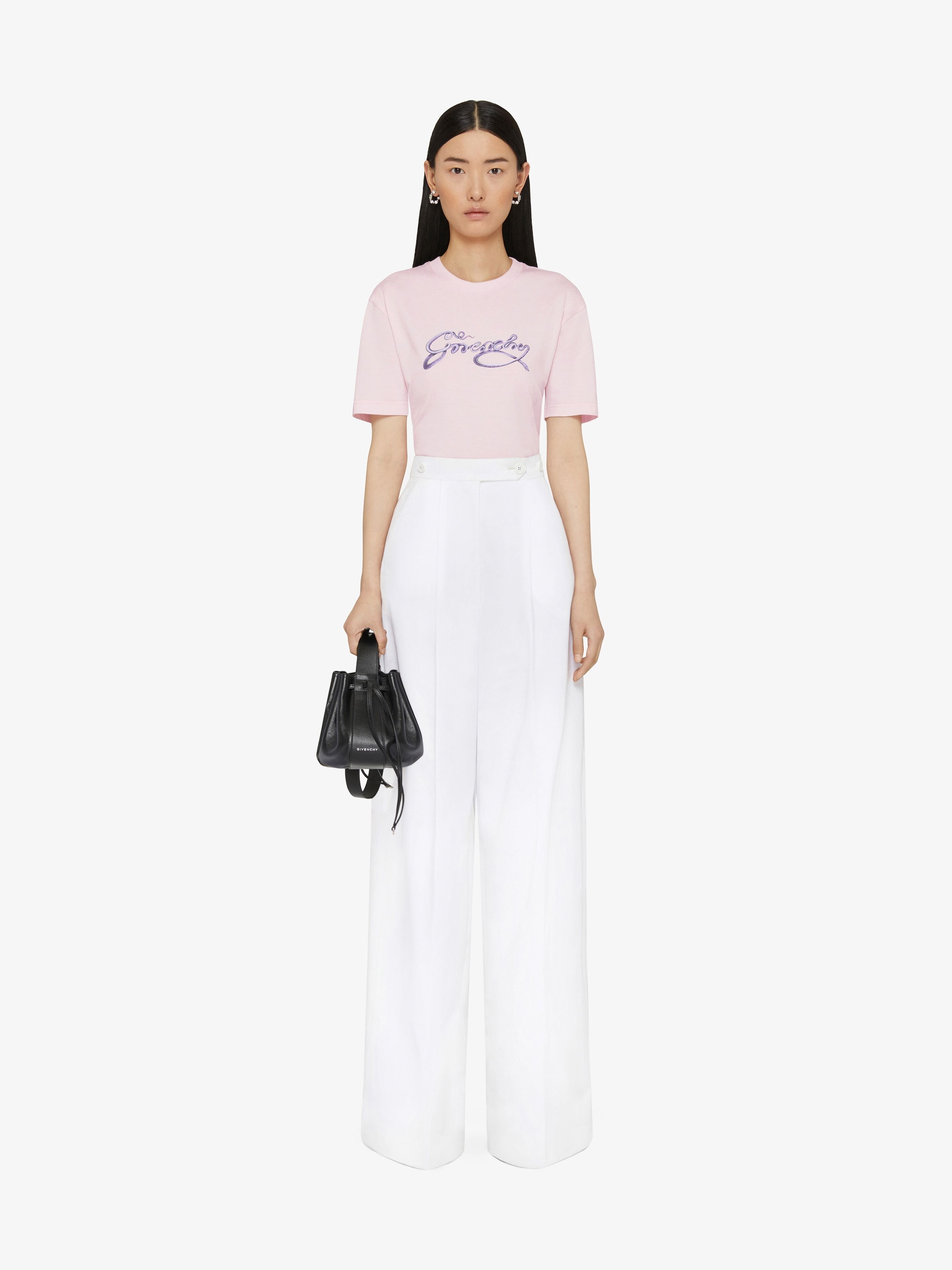 T-SHIRT IN COTTON WITH GIVENCHY SNAKE PRINT - 2