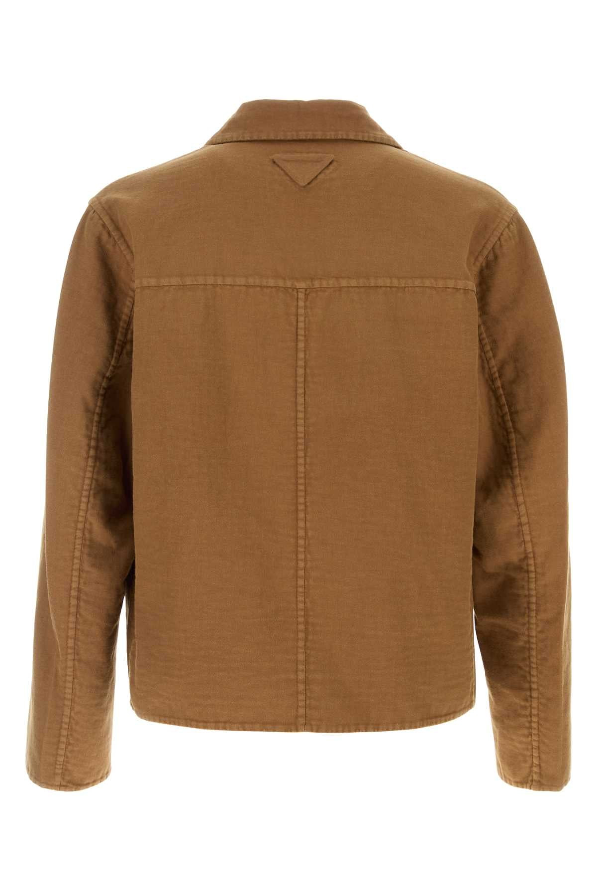 Prada Men Biscuit Cotton Blazer - 2