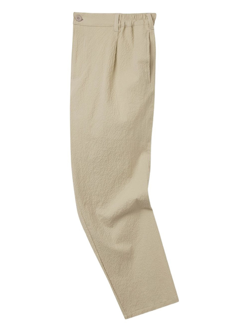 textured stretch-cotton trousers 1