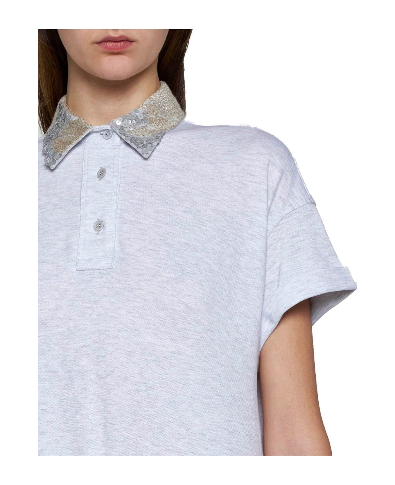 Sequin-embellished Polo Shirt - 5